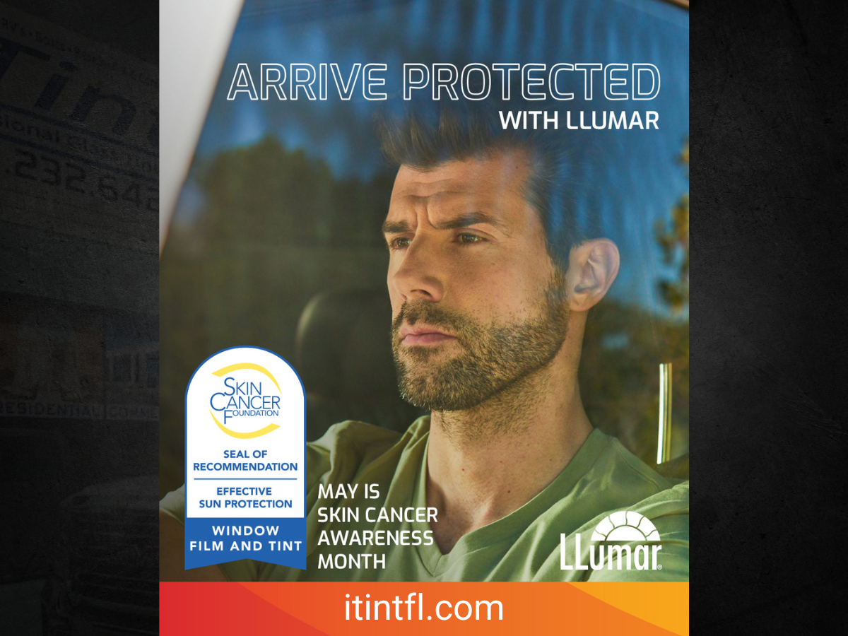 Did you know The Skin Cancer Foundation recommends window film as part of a complete sun protection plan? At iTint, we use LLumar window tint film that blocks over 99% of harmful UV rays helping protect your skin and your loved ones every day.