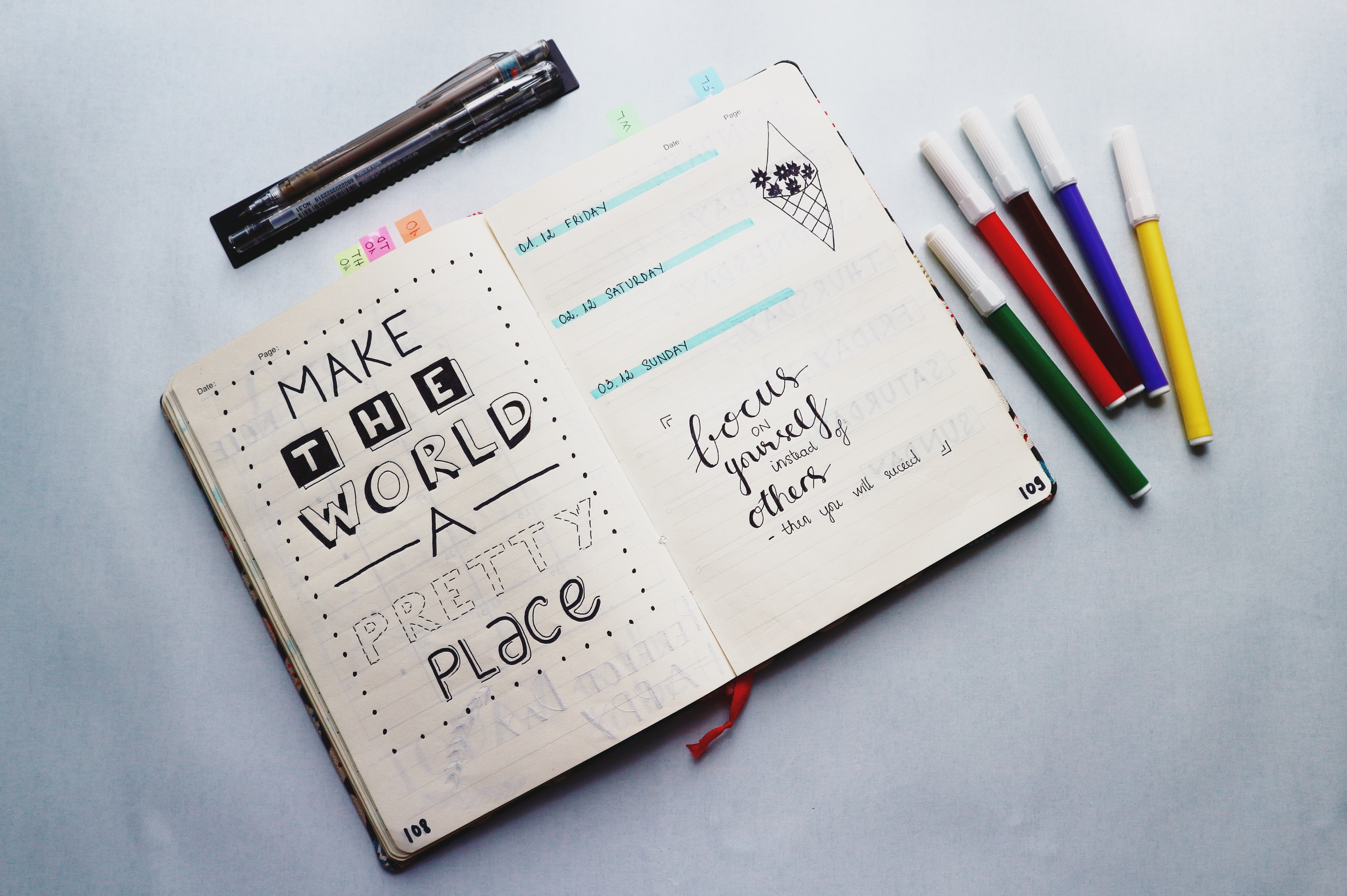 Get Organized With A Bullet Journal To Do List